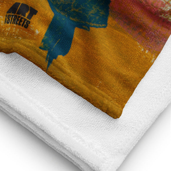 Towel with artwork by Marco Abelli