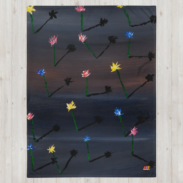 Throw Blanket with artwork by Caner Dogan