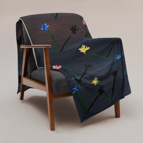 Throw Blanket with artwork by Caner Dogan