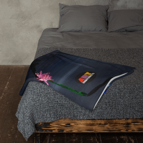 Throw Blanket with artwork by Caner Dogan