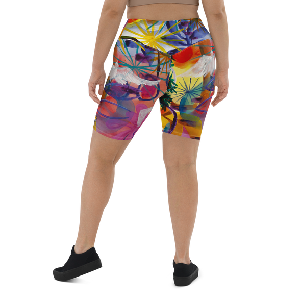 Biker Shorts w/ artwork by Larry Williams