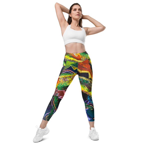 Ful Length Leggings with artwork by Julian Clay