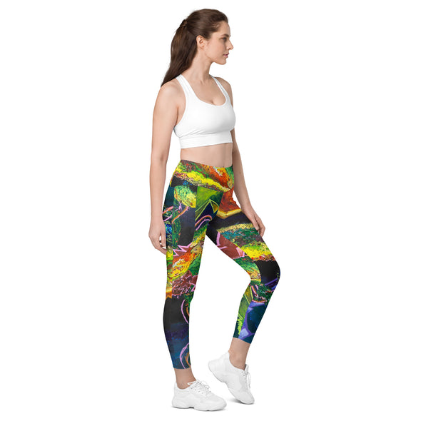 Ful Length Leggings with artwork by Julian Clay