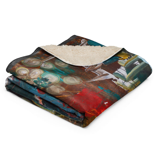AFTS Collaborative Art Sherpa Blanket
