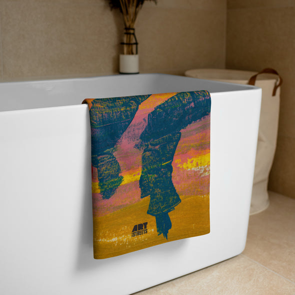 Towel with artwork by Marco Abelli