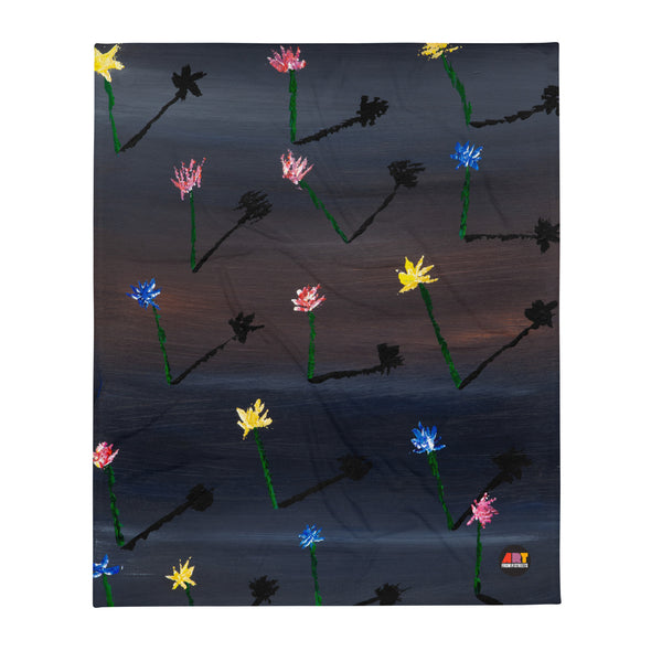 Throw Blanket with artwork by Caner Dogan