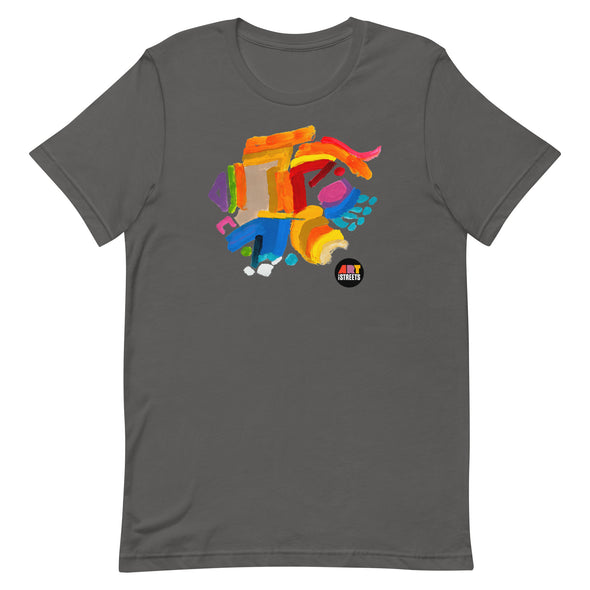 Unisex t-shirt with artwork by Marilyn Swartz