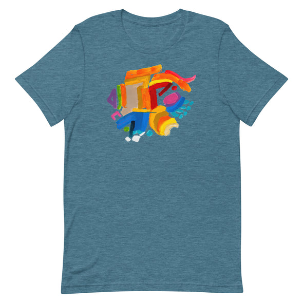 Unisex t-shirt with artwork by Marilyn Swartz