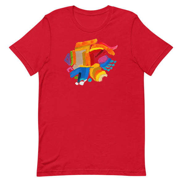 Unisex t-shirt with artwork by Marilyn Swartz