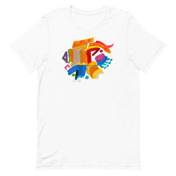 Unisex t-shirt with artwork by Marilyn Swartz