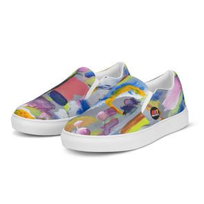 Women’s Slip-on Canvas Shoes - by Artist Jefferson Bright